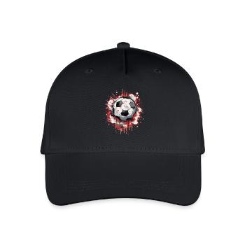 Soccer Ball - Organic Kids’ Baseball Cap - black - Front