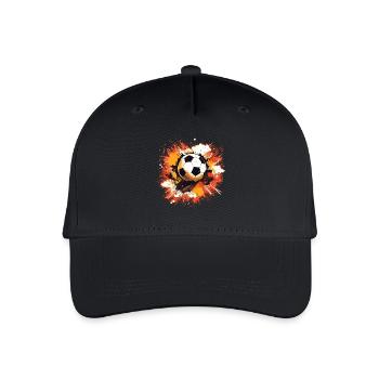 Soccer Ball - Organic Kids’ Baseball Cap - black - Front