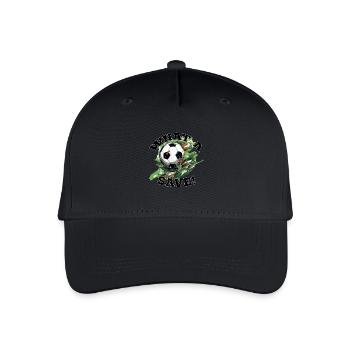 Balle de football - Quelle sauvegarde! - Casquette de baseball bio Enfant - noir - Devant