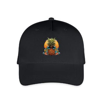Pineapple - Organic Kids’ Baseball Cap - black - Front