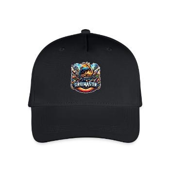 GrillMaster - Grill Illustration - Organic Kids’ Baseball Cap - black - Front
