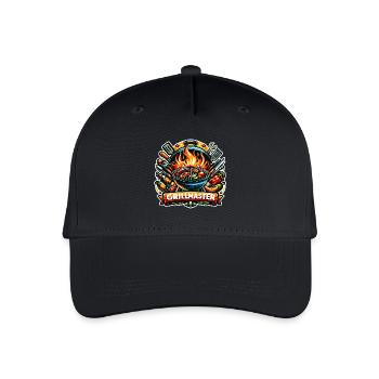 GrillMaster - Grill Illustration - Organic Kids’ Baseball Cap - black - Front