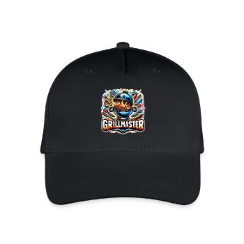 GrillMaster - Grill Illustration - Organic Kids’ Baseball Cap - black - Front