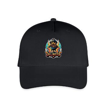 GrillMaster - Grill Illustration - Organic Kids’ Baseball Cap - black - Front