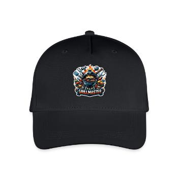 GrillMaster - Grill Illustration - Organic Kids’ Baseball Cap - black - Front