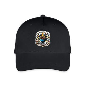 GrillMaster - Grill Illustration - Organic Kids’ Baseball Cap - black - Front