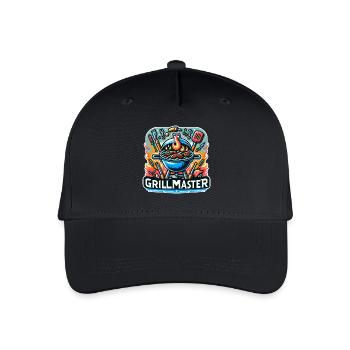 GrillMaster - Grill Illustration - Organic Kids’ Baseball Cap - black - Front