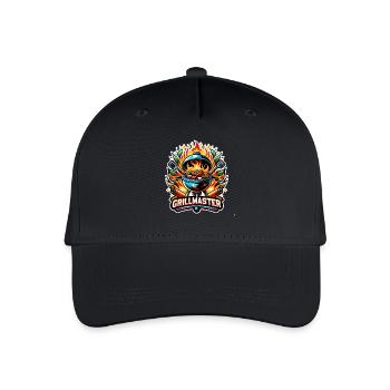 GrillMaster - Grill Illustration - Organic Kids’ Baseball Cap - black - Front