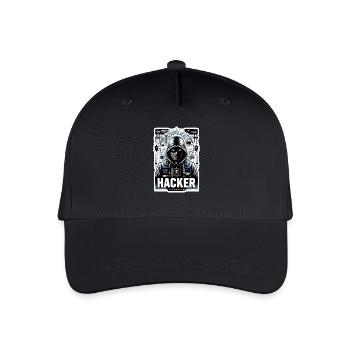 Hacker - Illustration - Organic Kids’ Baseball Cap - black - Front