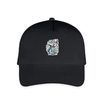 Dream Big - Sternschnuppe Illustration - Kinder Bio Basecap - Schwarz - Vorne