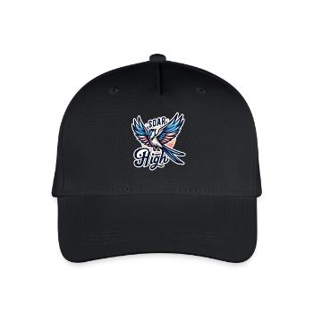 Soar High - bird illustration - Organic Kids’ Baseball Cap - black - Front