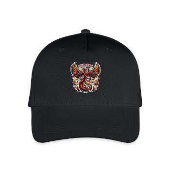 Rise Again - Phönix Illustration - Kinder Bio Basecap - Schwarz - Vorne