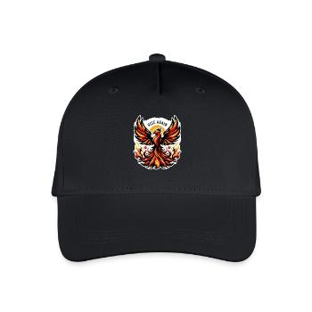 Rise Again - Phönix Illustration - Kinder Bio Basecap - Schwarz - Vorne