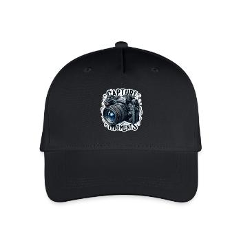 Capture Moments - Camera Illustration - Organic Kids’ Baseball Cap - black - Front
