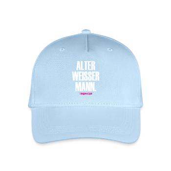 OLD WHITE MAN Design - Organic Kids’ Baseball Cap - light blue - Front
