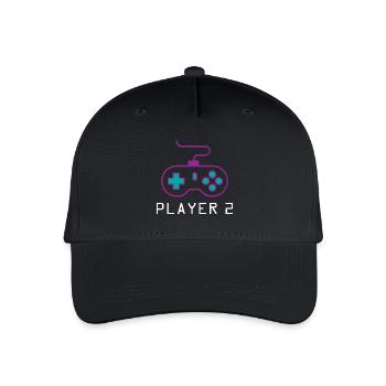 Joueur 2 Joueur - Casquette de baseball bio Enfant - noir - Devant