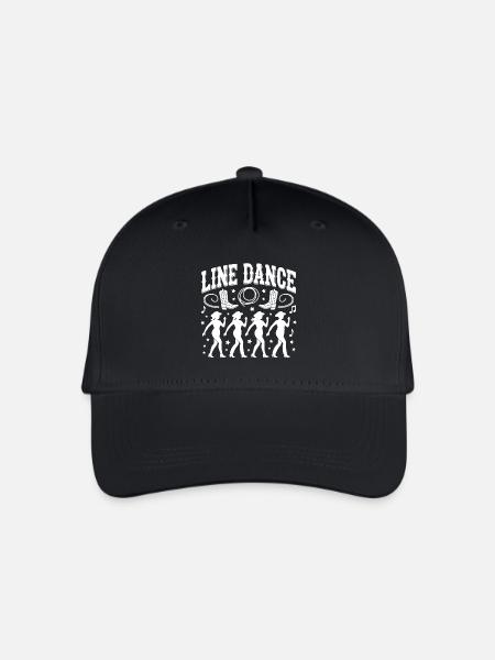 Line Dancer in einer Reihe Linedance mein Hobby - Kinder Bio Basecap - Schwarz