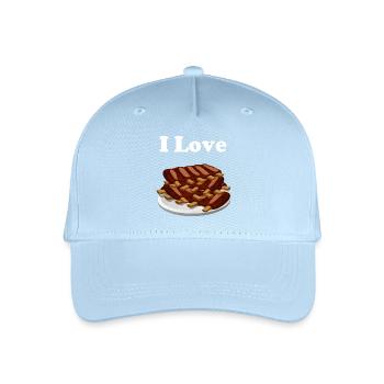 Spare Ribs, Spareribs, Rippen - Kinder Bio Basecap - Hellblau - Vorne
