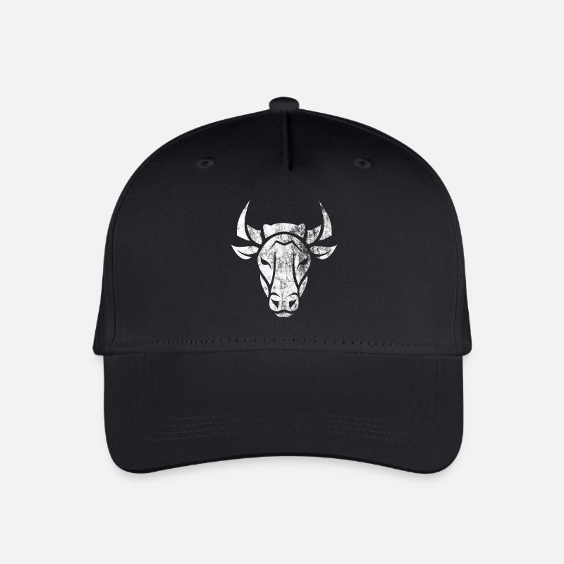 Bullenkopf - Kinder Bio Basecap - Schwarz
