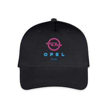 Opel Neon Logo In Blue And Pink - Organic Kids’ Baseball Cap - black - Front