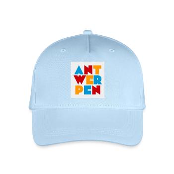 Antwerp, Belgium - Organic Kids’ Baseball Cap - light blue - Front