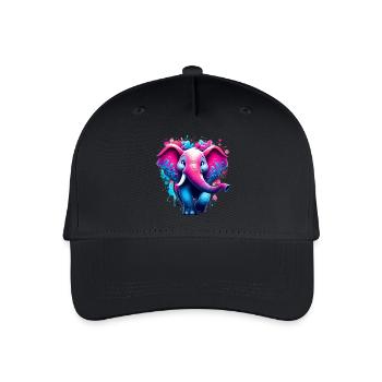 Elephant - Organic Kids’ Baseball Cap - black - Front