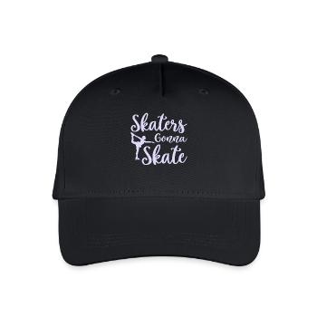 Patinage Patins Va Patiner - Casquette de baseball bio Enfant - noir - Devant