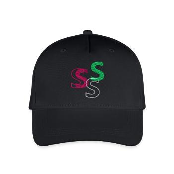 S Letter - Organic Kids’ Baseball Cap - black - Front
