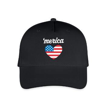 "Merica - Kinder Bio Basecap - Schwarz - Vorne