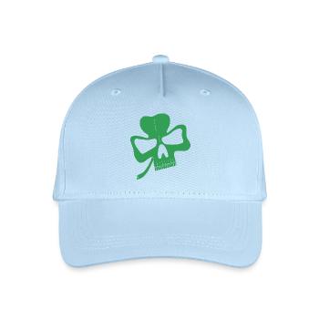 Clover Skull - Organic Kids’ Baseball Cap - light blue - Front