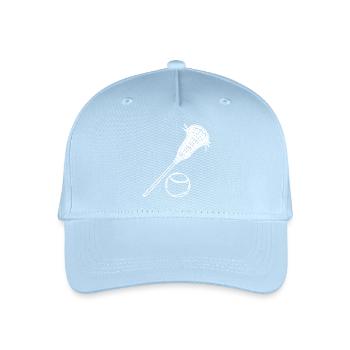 Lacrosse Sketch - Organic Kids’ Baseball Cap - light blue - Front