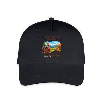 Kanadisches Thanksgiving Abenteuer - Kinder Bio Basecap - Schwarz - Vorne