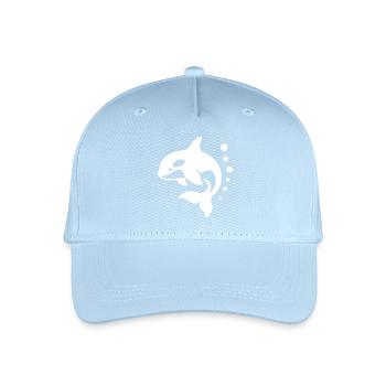 Dynamic Dolphin Art for Active Wear - Organic Kids’ Baseball Cap - light blue - Front