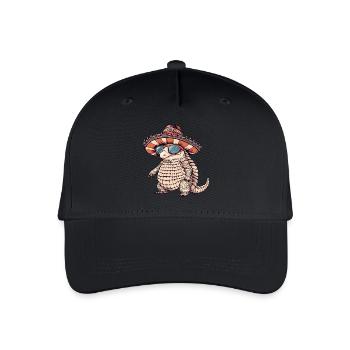 Armadillo Funny Sombrero - Casquette de baseball bio Enfant - noir - Devant