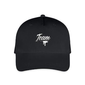 Team - Organic Kids’ Baseball Cap - black - Front