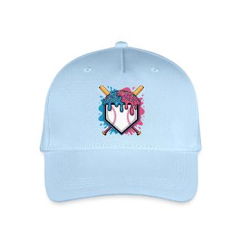 Baseball Home Plate Mit Eis Und Streuseln - Organic Kids’ Baseball Cap - light blue - Front