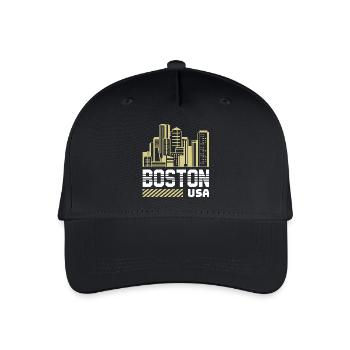 Boston City Pride Tee - Kinder Bio Basecap - Schwarz - Vorne