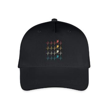 Judo Retro Herzschlag Judo - Kinder Bio Basecap - Schwarz - Vorne