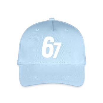 67 Six Sept - Casquette de baseball bio Enfant - bleu clair - Devant