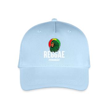 Reggae Lion in Rasta Colors - Organic Kids’ Baseball Cap - light blue - Front