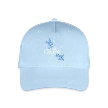 Butterfly font with wings - Organic Kids’ Baseball Cap - light blue - Front