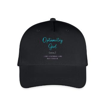 Optiker Augenarzt Optik - Kinder Bio Basecap - Schwarz - Vorne