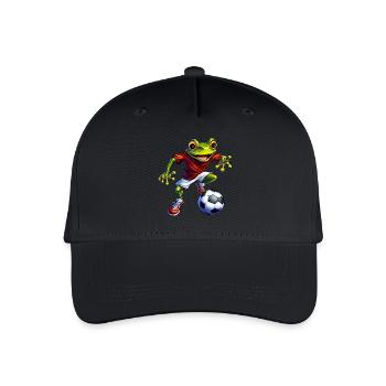 Football des grenouilles - Casquette de baseball bio Enfant - noir - Devant