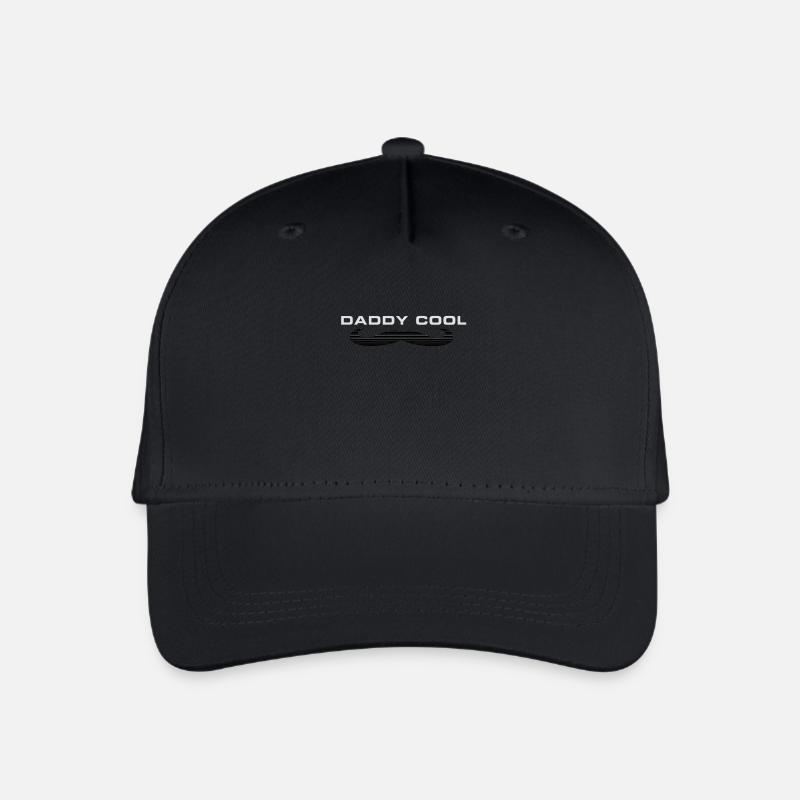 Daddy cool father mustache - Organic Kids’ Baseball Cap - black