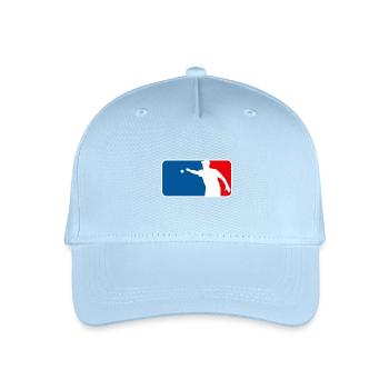 Petanque Boule Logo Major League USA France Style - Kinder Bio Basecap - Hellblau - Vorne