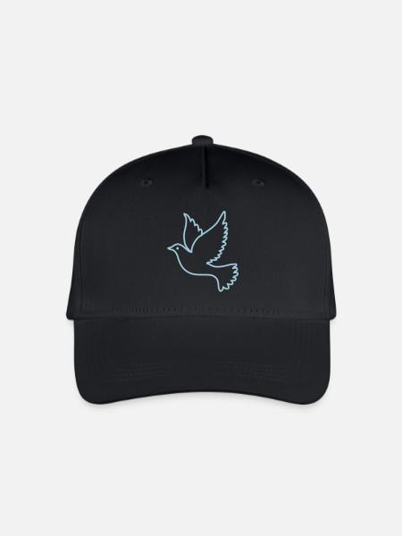Taube - Kinder Bio Basecap - Schwarz