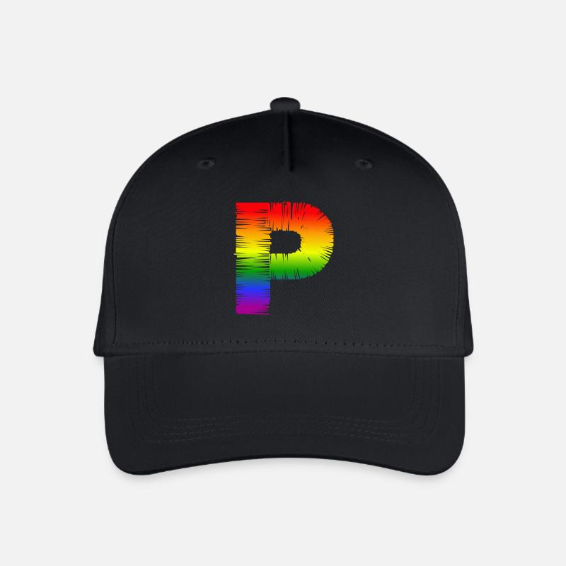arc-en-P - Casquette de baseball bio Enfant - noir