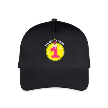 Just one year old - Organic Kids’ Baseball Cap - black - Front