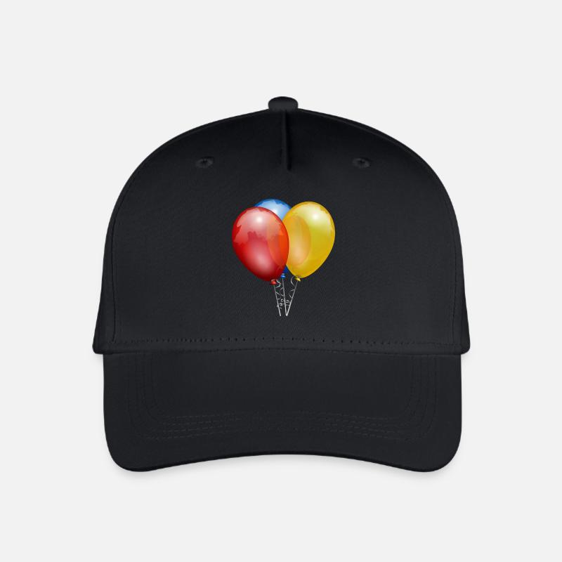 balloons - Organic Kids’ Baseball Cap - black