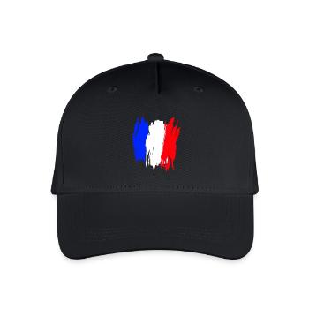 France - Organic Kids’ Baseball Cap - black - Front